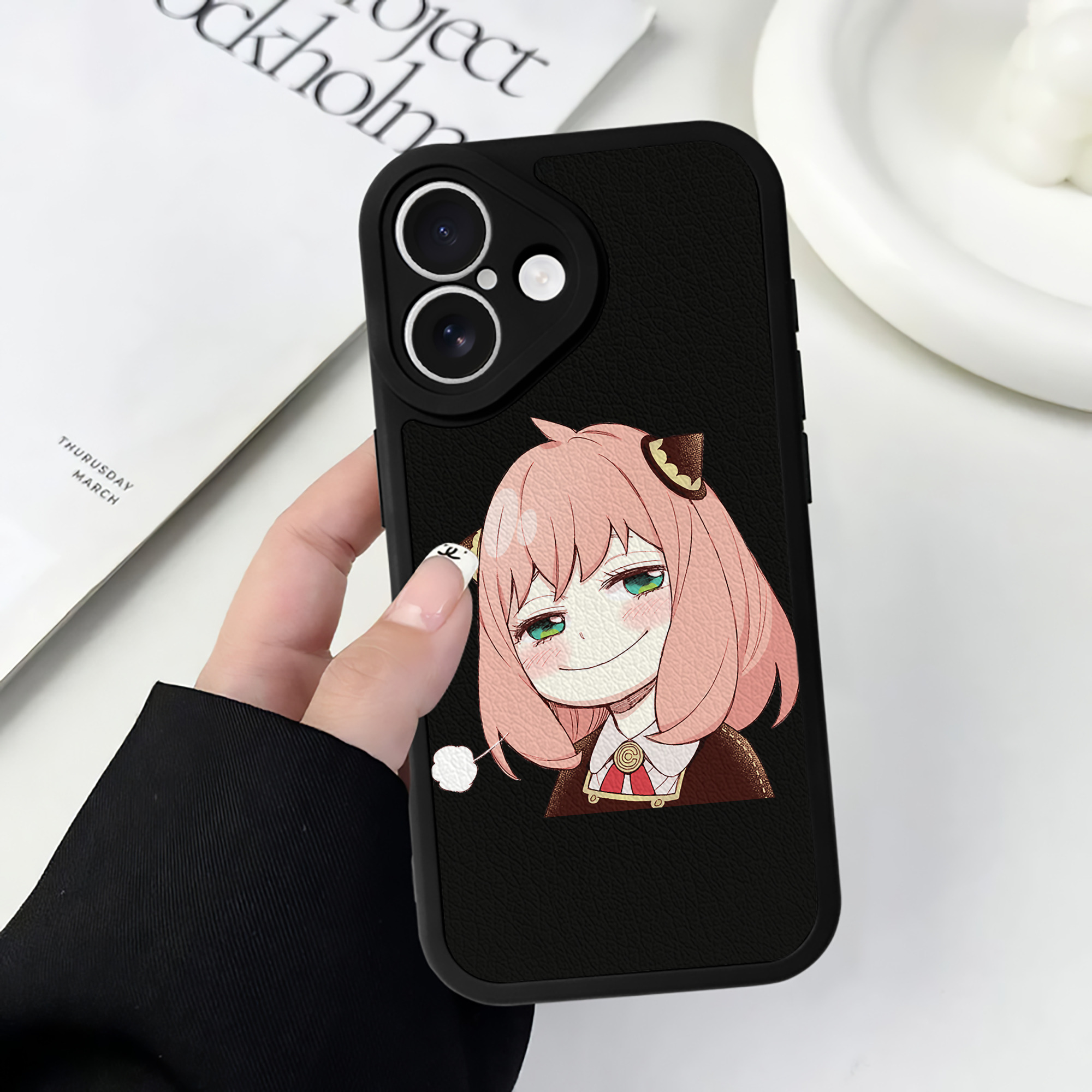 （画像用） SPY×FAMILY间谍家家酒 【iPhone 16シリーズ対応】シリコンスマホケース（レザー調） 材質：シリコン